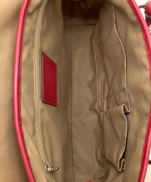 COACH（コーチ）COACH (コーチ) ハンドバッグ レッドの古着・服飾アイテム