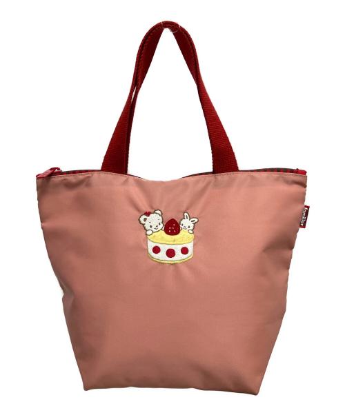 familiar（ファミリア）familiar (ファミリア) ハンドバッグ レッド×ピンクの古着・服飾アイテム