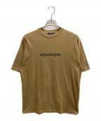 BALENCIAGAバレンシアガ）の古着「b@lenci@9a 半袖Tシャツ」｜ベージュ