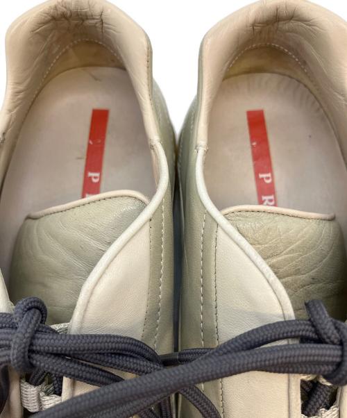 PRADA SPORTS（プラダスポーツ）PRADA SPORTS (プラダスポーツ) ドライビングシューズ ホワイト×グレー サイズ:SIZE 37 1/2の古着・服飾アイテム