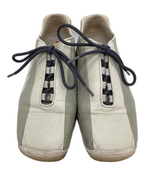 PRADA SPORTS（プラダスポーツ）PRADA SPORTS (プラダスポーツ) ドライビングシューズ ホワイト×グレー サイズ:SIZE 37 1/2の古着・服飾アイテム