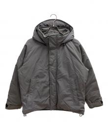 DANTON（ダントン）の古着「DOWN ARMY HOODED JACKET」｜グレー