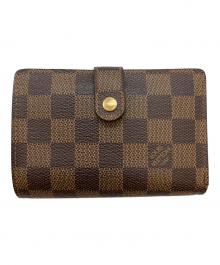 LOUIS VUITTON（ルイ ヴィトン）の古着「ダミエ　2つ折り財布」｜ブラウン