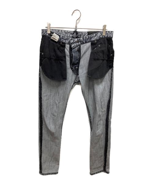 DSQUARED2（ディースクエアード）DSQUARED2 (ディースクエアード) スキニーデニムパンツ グレー サイズ:SIZE 48の古着・服飾アイテム
