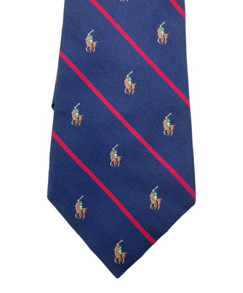 POLO RALPH LAUREN（ポロ・ラルフローレン）POLO RALPH LAUREN (ポロ・ラルフローレン) ネクタイ ネイビー×レッド サイズ:SIZE Freeの古着・服飾アイテム