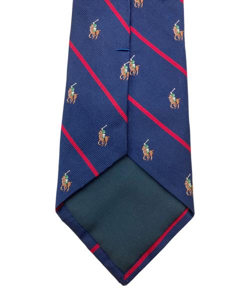 POLO RALPH LAUREN（ポロ・ラルフローレン）POLO RALPH LAUREN (ポロ・ラルフローレン) ネクタイ ネイビー×レッド サイズ:SIZE Freeの古着・服飾アイテム