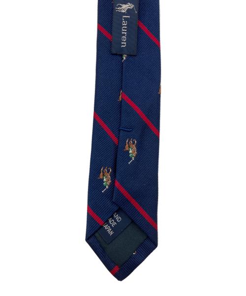 POLO RALPH LAUREN（ポロ・ラルフローレン）POLO RALPH LAUREN (ポロ・ラルフローレン) ネクタイ ネイビー×レッド サイズ:SIZE Freeの古着・服飾アイテム