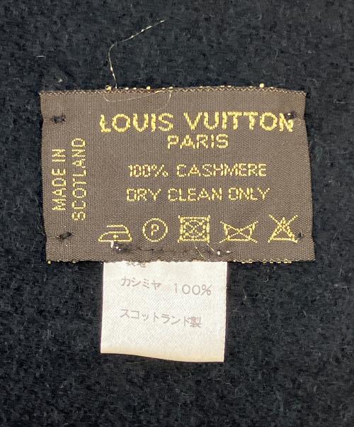 LOUIS VUITTON（ルイ ヴィトン）LOUIS VUITTON (ルイ ヴィトン) マフラー ブラックの古着・服飾アイテム