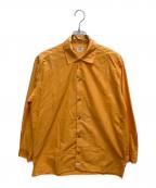C.P COMPANYシーピーカンパニー）の古着「オープンカラーシャツ」｜オレンジ