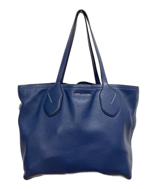 MARC JACOBS（マークジェイコブス）MARC JACOBS (マークジェイコブス) リバーシブルレザートートバッグ ネイビーの古着・服飾アイテム