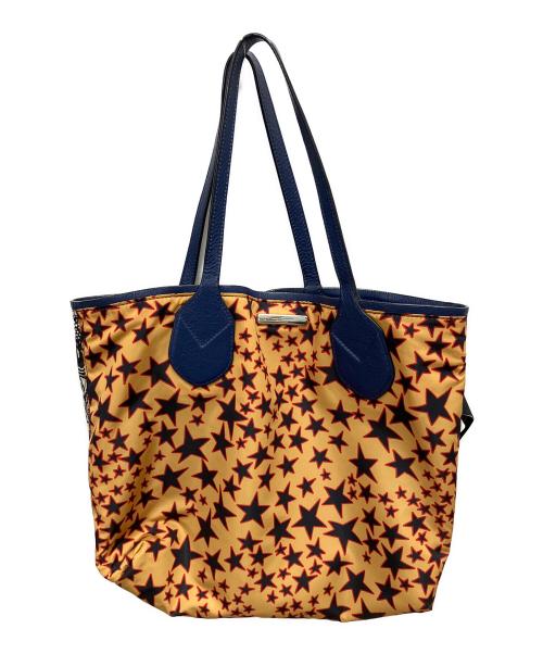 MARC JACOBS（マークジェイコブス）MARC JACOBS (マークジェイコブス) リバーシブルレザートートバッグ ネイビーの古着・服飾アイテム