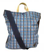 PORTER×MARNIポーター×マルニ）の古着「SHOULDER TOTE BAG 2WAYショルダートートバッグ」｜ブルー×ブラウン
