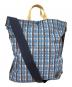 PORTER（ポーター）の古着「SHOULDER TOTE BAG 2WAYショルダートートバッグ」｜ブルー×ブラウン