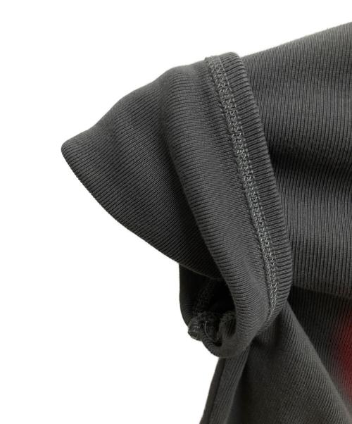 DIESEL（ディーゼル）DIESEL (ディーゼル) T-ELE クロップド半袖Tシャツ　 グレー×レッド サイズ:SIZE Mの古着・服飾アイテム