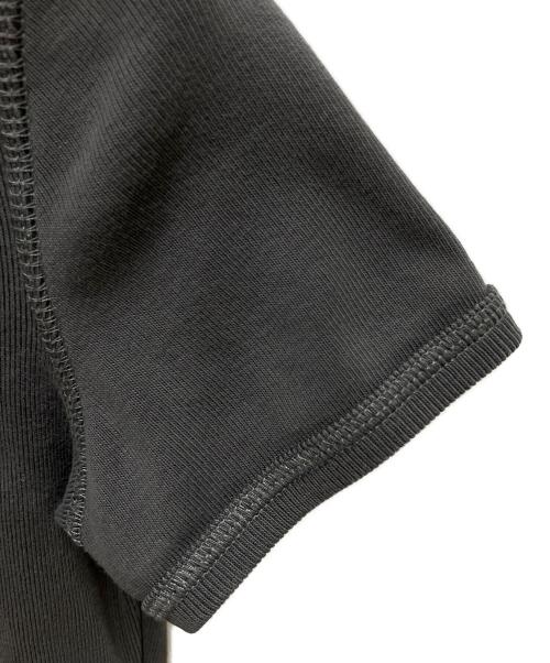DIESEL（ディーゼル）DIESEL (ディーゼル) T-ELE クロップド半袖Tシャツ　 グレー×レッド サイズ:SIZE Mの古着・服飾アイテム