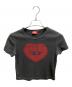 DIESEL（ディーゼル）の古着「T-ELE クロップド半袖Tシャツ　」｜グレー×レッド