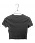 DIESEL (ディーゼル) T-ELE クロップド半袖Tシャツ　 グレー×レッド サイズ:SIZE M：8000円