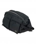 PORTERポーター）の古着「TANKER WAIST BAG ウエストバッグ」｜ブラック