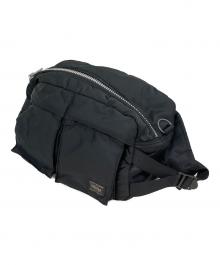 PORTER（ポーター）の古着「TANKER WAIST BAG ウエストバッグ」｜ブラック