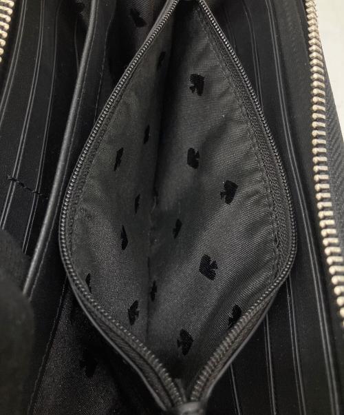 Kate Spade（ケイトスペード）Kate Spade (ケイトスペード) 長財布 グレー×ホワイトの古着・服飾アイテム