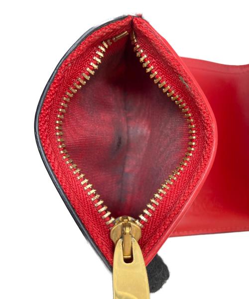 Christian Louboutin（クリスチャン・ルブタン）Christian Louboutin (クリスチャン・ルブタン) 3つ折り財布 ブラック×レッドの古着・服飾アイテム