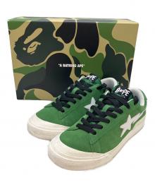 A BATHING APE（アベイシングエイプ）の古着「スニーカー」｜グリーン×ホワイト