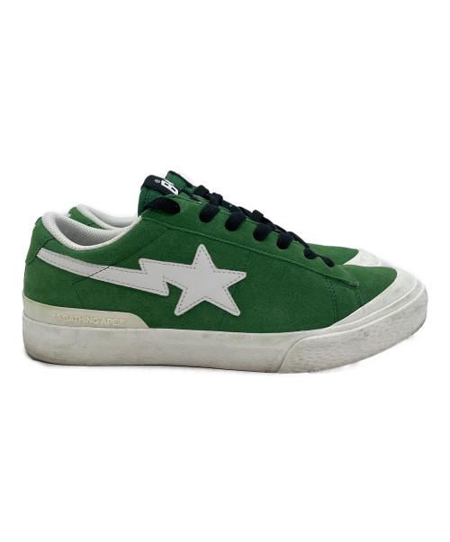 A BATHING APE（アベイシングエイプ）A BATHING APE (アベイシングエイプ) スニーカー グリーン×ホワイト サイズ:SIZE 26.5cmの古着・服飾アイテム