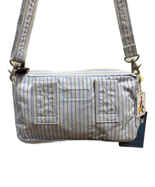 PORTER（ポーター）PORTER (ポーター) ブルーストライプ　SHOULDER BAG スカイブルーの古着・服飾アイテム