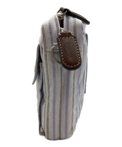 PORTER（ポーター）PORTER (ポーター) ブルーストライプ　SHOULDER BAG スカイブルーの古着・服飾アイテム