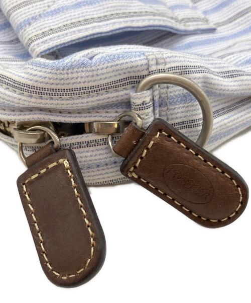 PORTER（ポーター）PORTER (ポーター) ブルーストライプ　SHOULDER BAG スカイブルーの古着・服飾アイテム