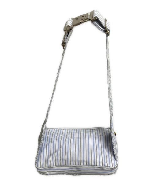PORTER（ポーター）PORTER (ポーター) ブルーストライプ　WAIST BAG スカイブルーの古着・服飾アイテム
