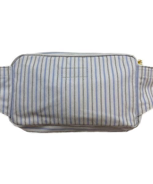 PORTER（ポーター）PORTER (ポーター) ブルーストライプ　WAIST BAG スカイブルーの古着・服飾アイテム