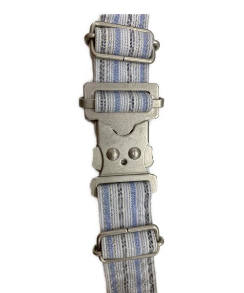 PORTER（ポーター）PORTER (ポーター) ブルーストライプ　WAIST BAG スカイブルーの古着・服飾アイテム