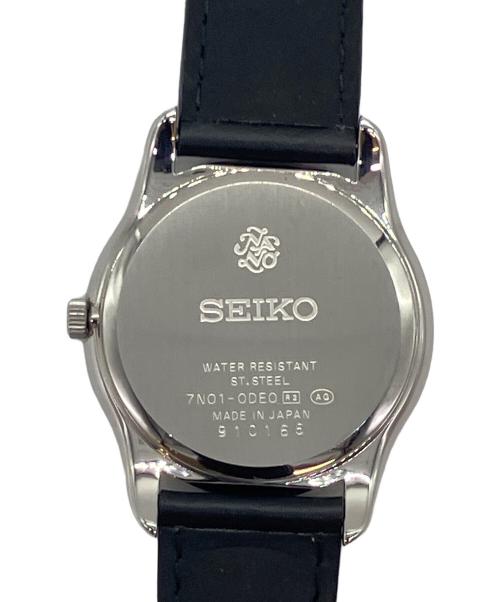 SEIKO（セイコー）SEIKO (セイコー) nano・universe (ナノ・ユニバース) 別注SEIKO3針シンプルクォーツ 腕時計 シルバーの古着・服飾アイテム