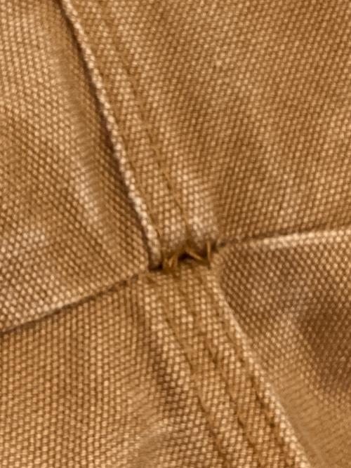round house（ラウンドハウス）round house (ラウンドハウス) BROWN DUCK DOUBLE FRONT PAINTER ダブルニーペインターパンツ ブラウン サイズ:SIZE 81cm (W32)の古着・服飾アイテム