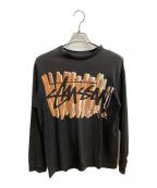 stussyステューシー）の古着「長袖カットソー」｜グレー