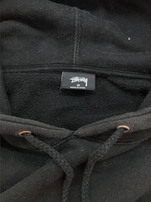 stussy（ステューシー）stussy (ステューシー) Dot Collage stussy hooded sweat パーカー ブラック サイズ:SIZE Mの古着・服飾アイテム