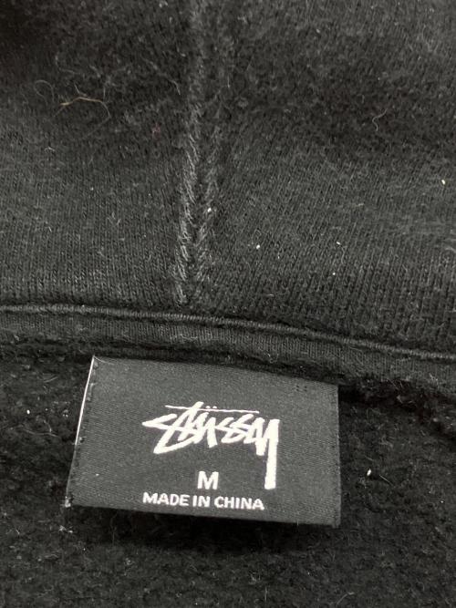 stussy（ステューシー）stussy (ステューシー) Dot Collage stussy hooded sweat パーカー ブラック サイズ:SIZE Mの古着・服飾アイテム