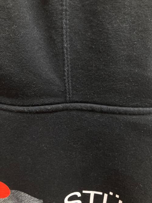 stussy（ステューシー）stussy (ステューシー) Dot Collage stussy hooded sweat パーカー ブラック サイズ:SIZE Mの古着・服飾アイテム
