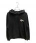 stussy（ステューシー）の古着「Dot Collage stussy hooded sweat パーカー」｜ブラック