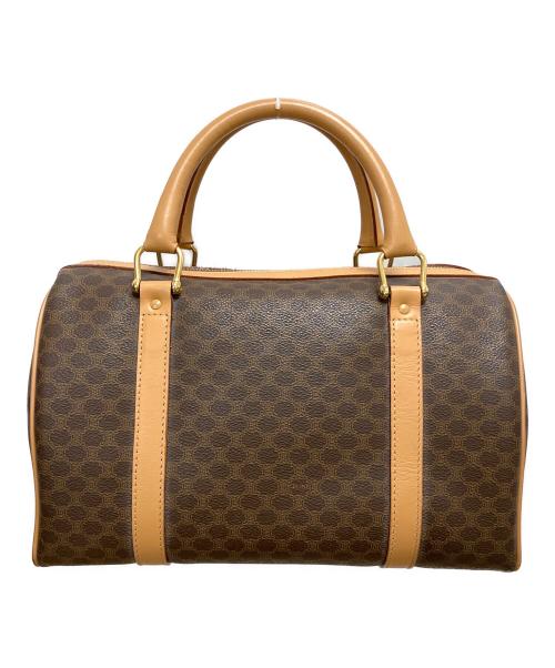 CELINE（セリーヌ）CELINE (セリーヌ) マカダム ミニボストンバッグ ブラウンの古着・服飾アイテム