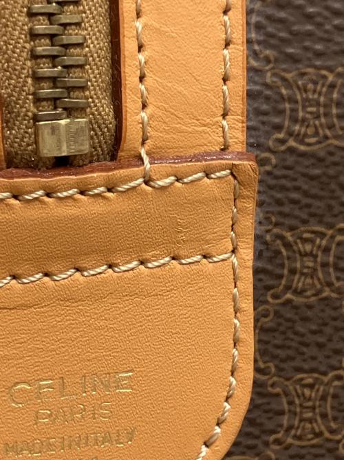 CELINE（セリーヌ）CELINE (セリーヌ) マカダム ミニボストンバッグ ブラウンの古着・服飾アイテム