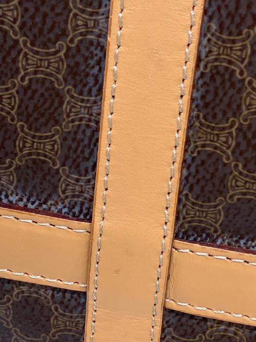 CELINE（セリーヌ）CELINE (セリーヌ) マカダム ミニボストンバッグ ブラウンの古着・服飾アイテム