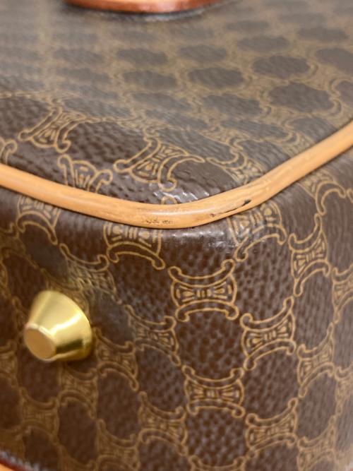 CELINE（セリーヌ）CELINE (セリーヌ) マカダム ミニボストンバッグ ブラウンの古着・服飾アイテム