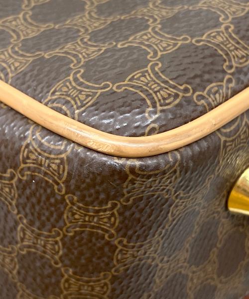 CELINE（セリーヌ）CELINE (セリーヌ) マカダム ミニボストンバッグ ブラウンの古着・服飾アイテム