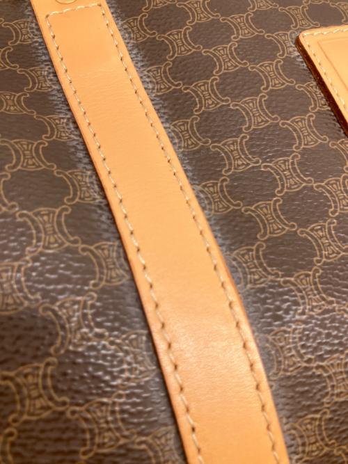 CELINE（セリーヌ）CELINE (セリーヌ) マカダム ミニボストンバッグ ブラウンの古着・服飾アイテム