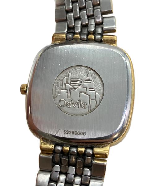 OMEGA（オメガ）OMEGA (オメガ) デ・ヴィル クォーツ スクエア・コンビ 腕時計 ゴールドの古着・服飾アイテム