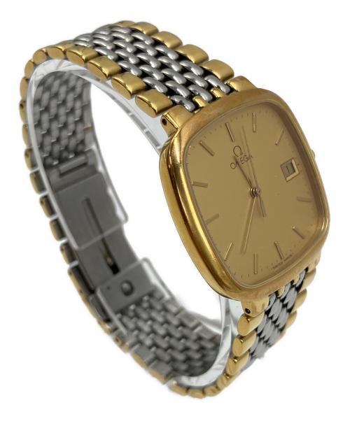 OMEGA（オメガ）OMEGA (オメガ) デ・ヴィル クォーツ スクエア・コンビ 腕時計 ゴールドの古着・服飾アイテム
