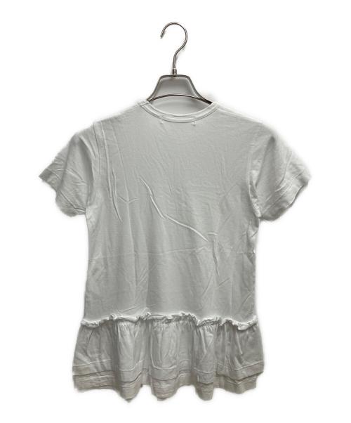 COMME des GARCONS（コムデギャルソン）COMME des GARCONS (コムデギャルソン) ショートスリーブ裾フリルカットソー ホワイト サイズ:SIZE XSの古着・服飾アイテム