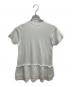 COMME des GARCONS (コムデギャルソン) ショートスリーブ裾フリルカットソー ホワイト サイズ:SIZE XS：7000円